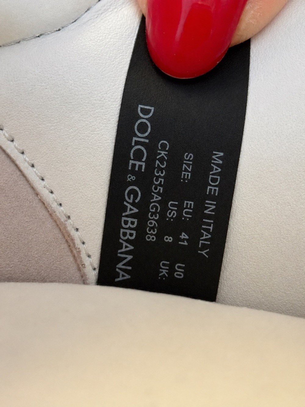 Dolce & Gabbana Mixed-materials Daymaster White Sneakers Unisex Size EU 41 - Picture 9 of 17